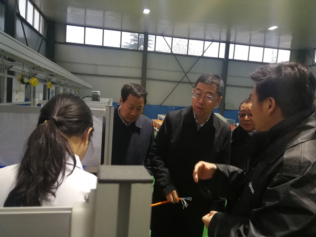 2019年12月23日，，，，，河北省副省长葛海蛟到2003网站太阳集团线缆集团调研